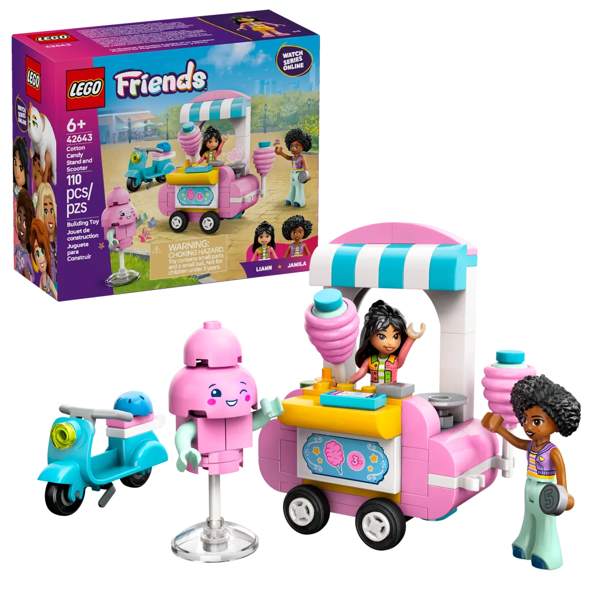 Lego Friends 42643 Cotton Candy Stand And Scooter 6+