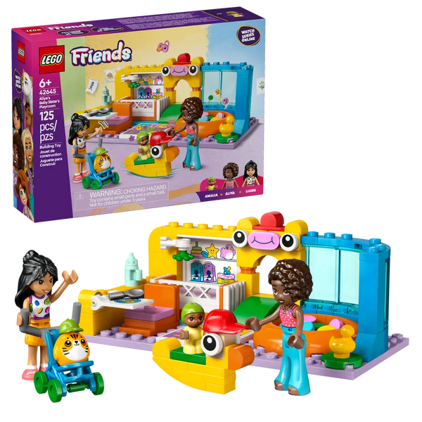 LEGO Friends Aliya's Baby Sister's Playroom 6+ 125Pcs 42645