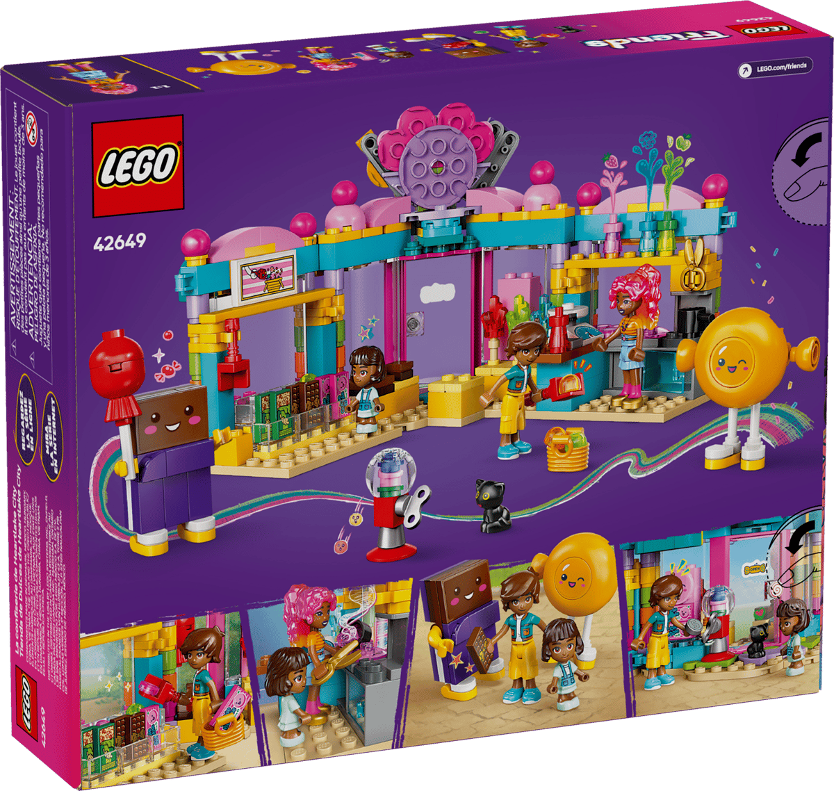LEGO Friends Heartlake City Candy Store 376 Pieces 11 × 16 × 16 cm Multicolour