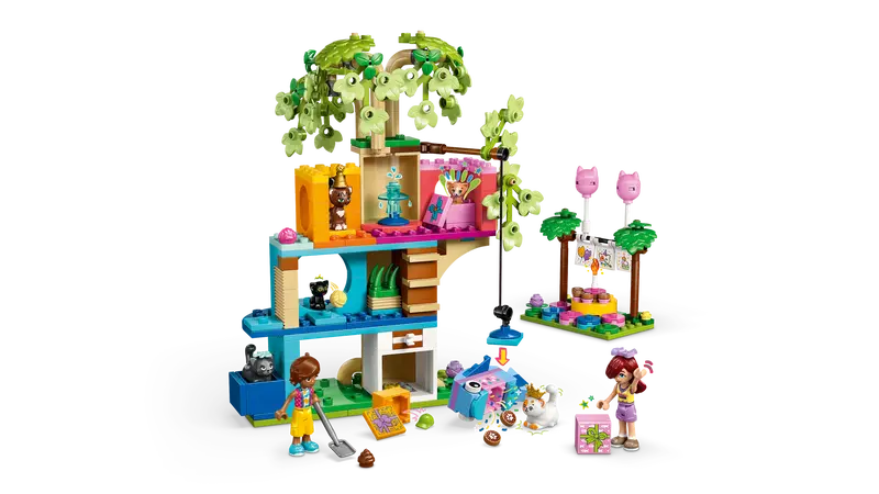 LEGO Friends Cat Birthday Party & Tree House 6+ 321Pcs 42666
