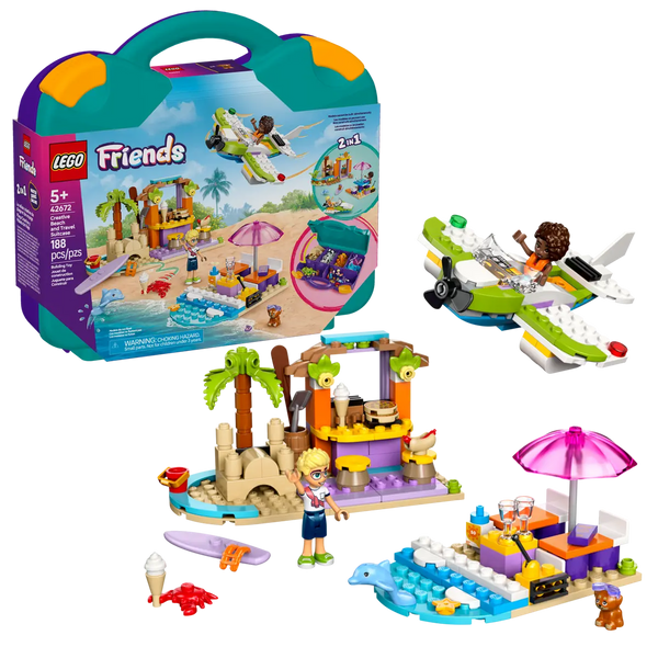 LEGO Friends Creative Beach and Travel Suitcase 5+ 188Pcs 42672