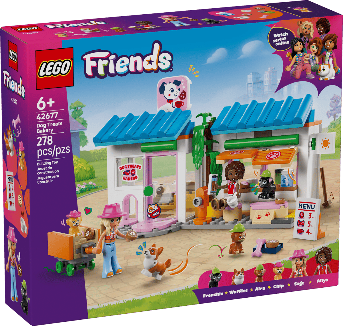 LEGO Friends Dog Treats Bakery 278 Pieces 12 × 19 × 12 cm Multicolour