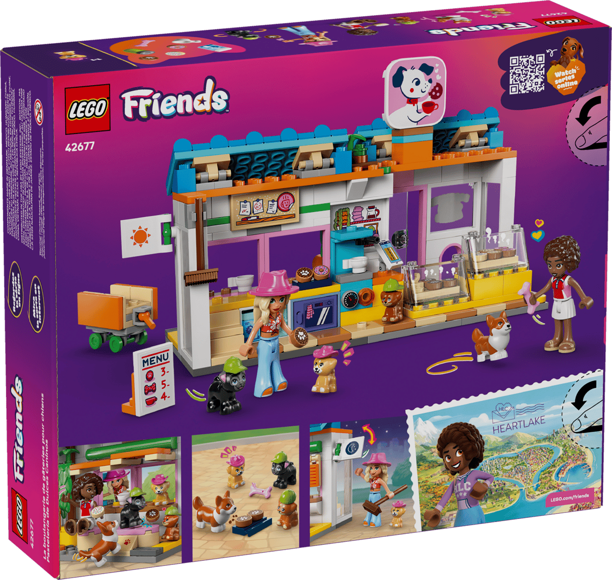 LEGO Friends Dog Treats Bakery 278 Pieces 12 × 19 × 12 cm Multicolour