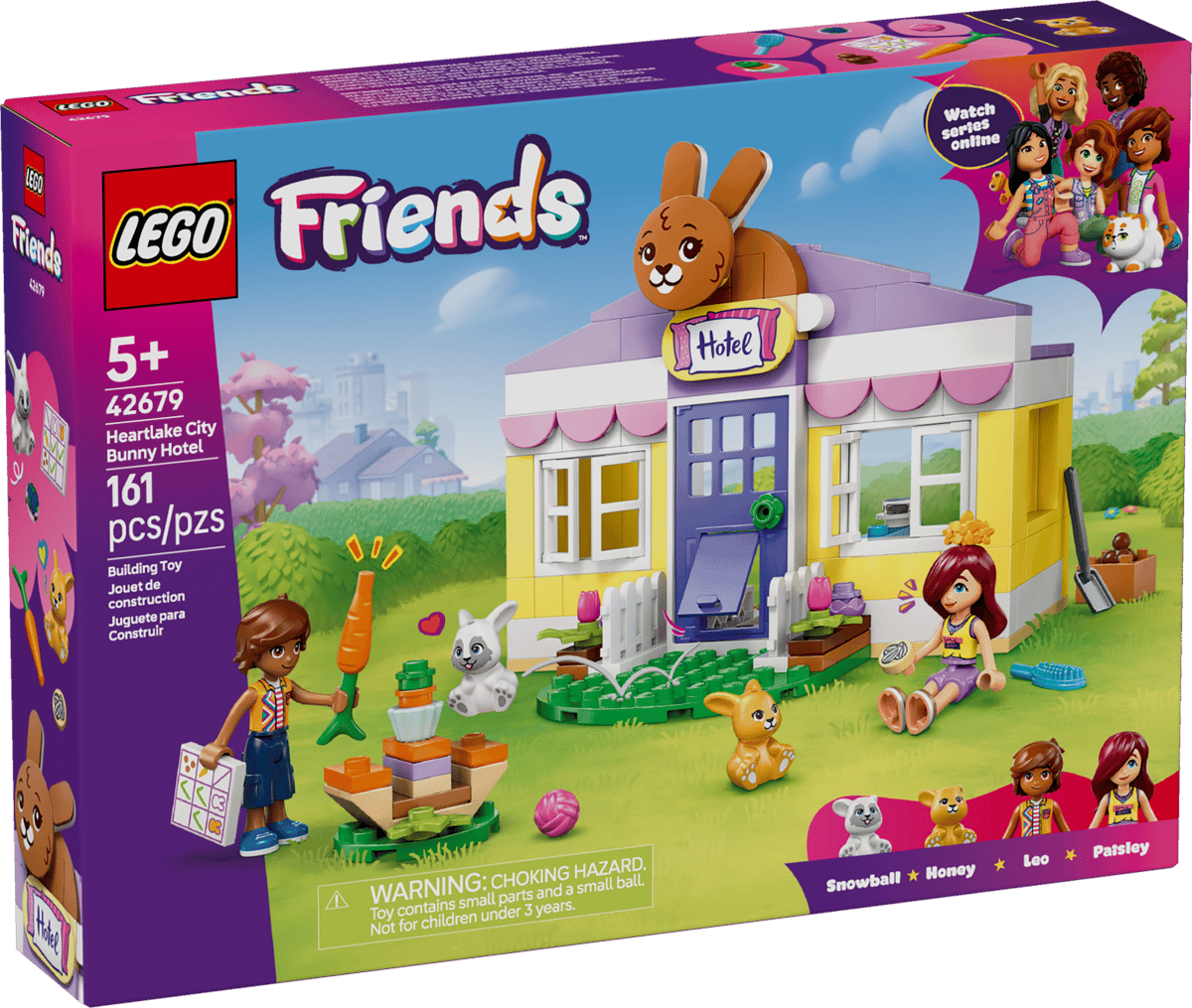LEGO Friends Heartlake City Bunny Hotel 161 Pieces 11 × 13 × 12 cm Multicolour