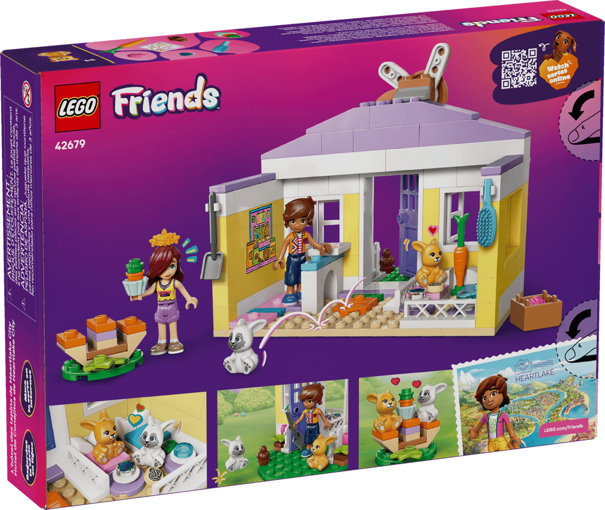 LEGO Friends Heartlake City Bunny Hotel 161 Pieces 11 × 13 × 12 cm Multicolour