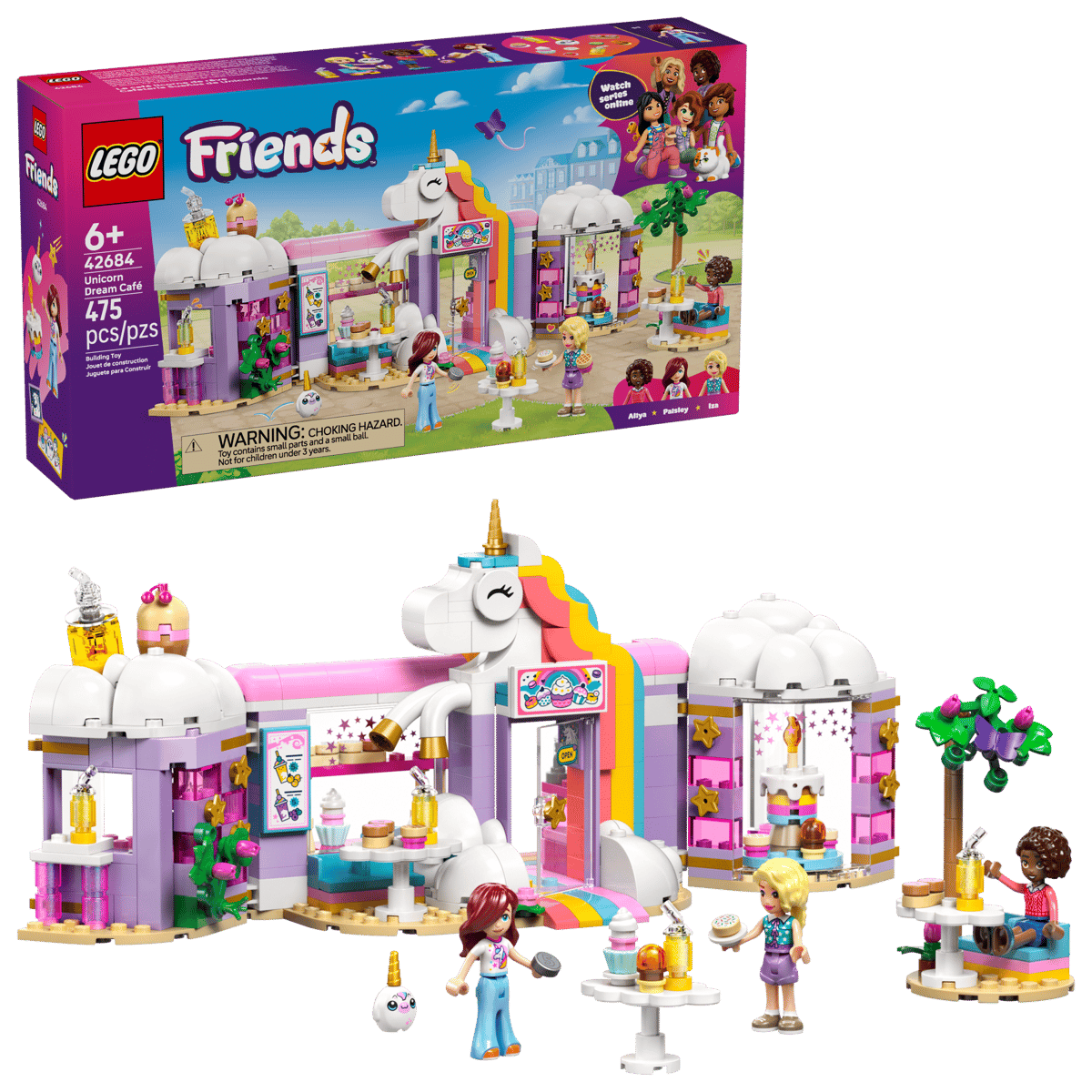 LEGO Friends Unicorn Dream Café 475 Pieces 12 × 26 × 10 cm Multicolour