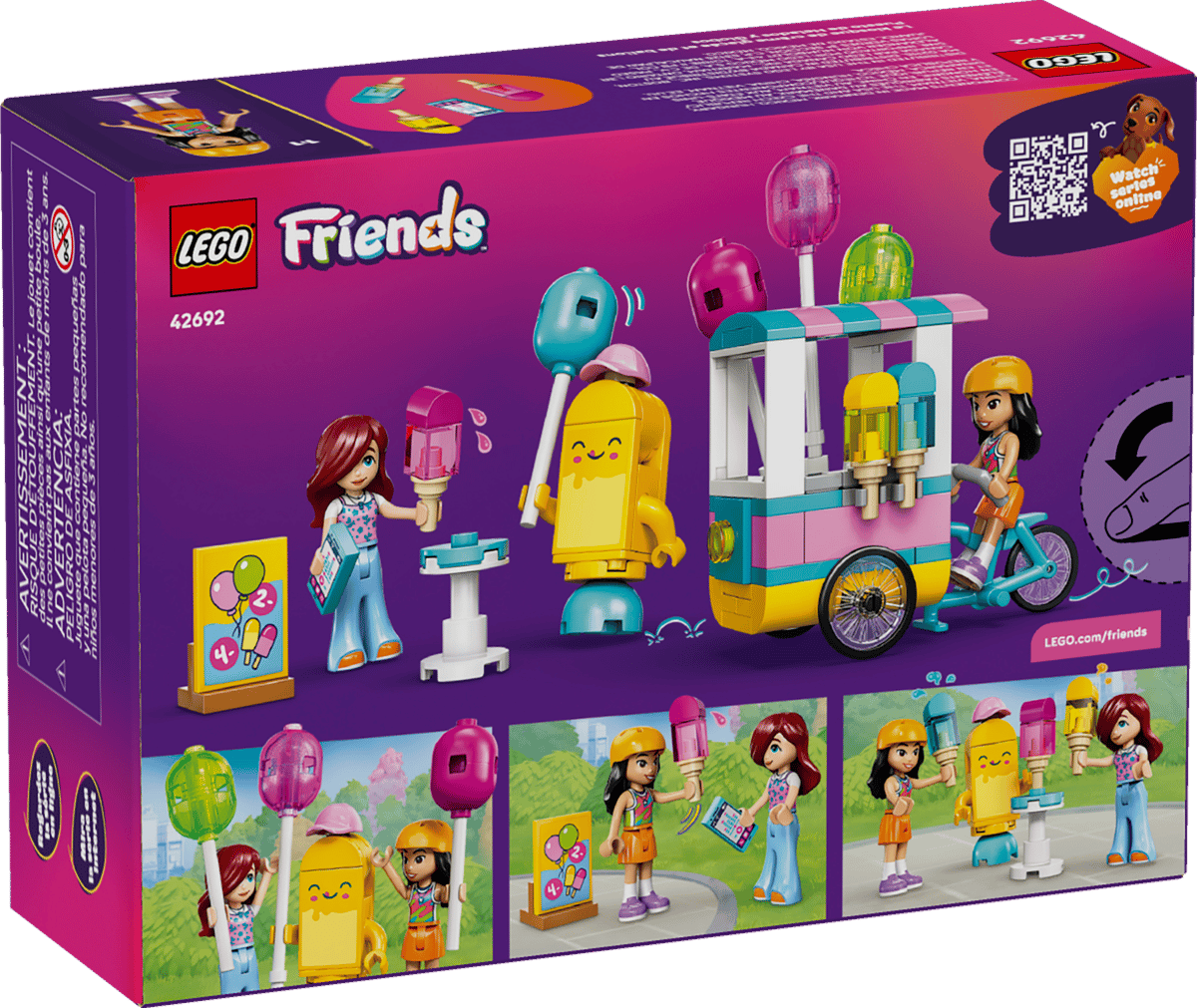 LEGO Friends Ice Cream & Balloon Stand 107 Pieces 10 × 8 × 5 cm Multicolour