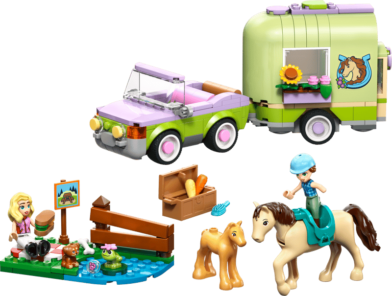 LEGO Friends Horse & Baby Foal Trailer 279 Pieces Multicolour