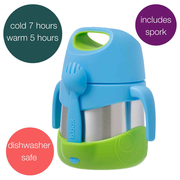 B Box Insulated Food Jar 335Ml - Ocean Breeze Blue Green