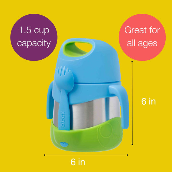 B Box Insulated Food Jar 335Ml - Ocean Breeze Blue Green