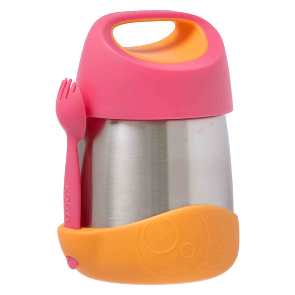B Box Insulated Food Jar 335Ml - Strawberry Shake Pink Orange