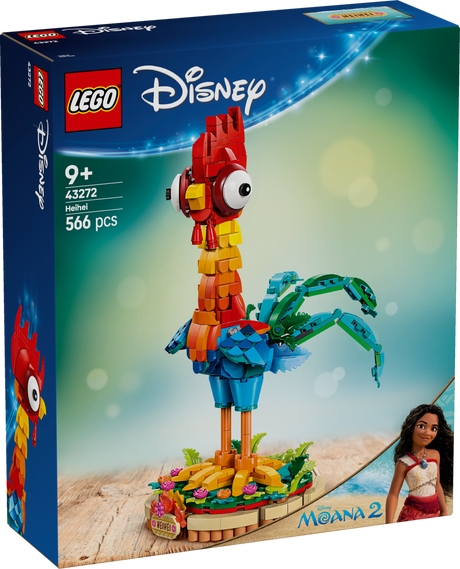 Lego Disney Moana 2 Heihei Buildable Animal Model Kit 43272 Building Kit (566 Pieces)