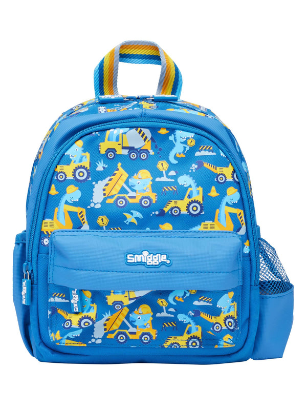Smiggle Kids School Bag 10" - Dino Construction