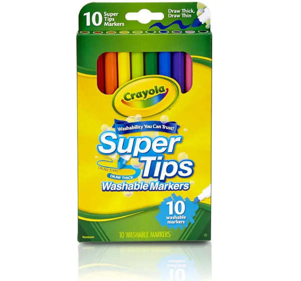 Crayola Washable Super Tips, 10 pieces
