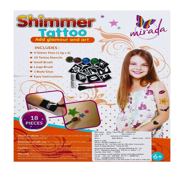 Mirada Shimmer & Sparkle Glitter Glam Tattoo
