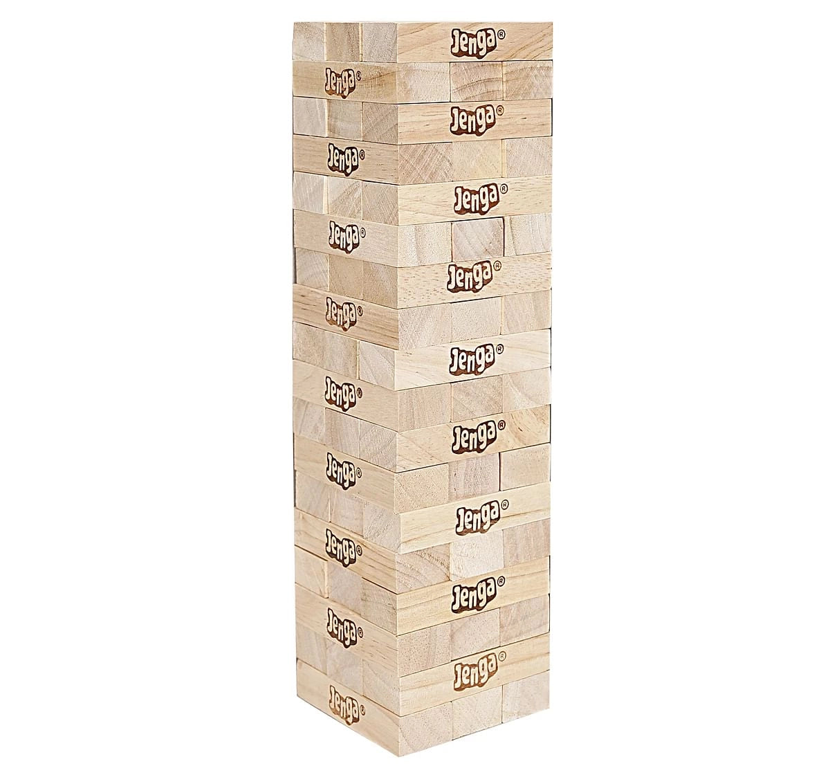 Hasbro Gaming Classic Jenga 54-Block Stacking Game 6Y+ – Natural Wood
