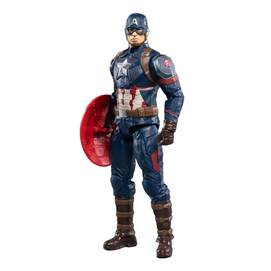 ZD Toys Marvel Avengers Endgame Captain America Action Figure 14 Inch Multicolor