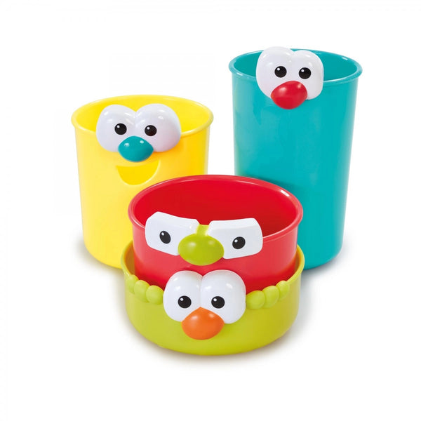 Elc Funny Faces Bath Beakers Multicolour 12M+