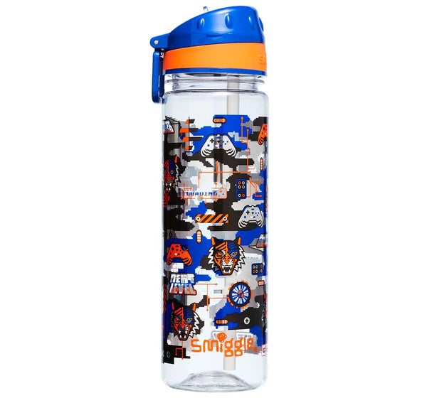 Smiggle Hey There Collection Bottles Plastic, Navy, 4Y+