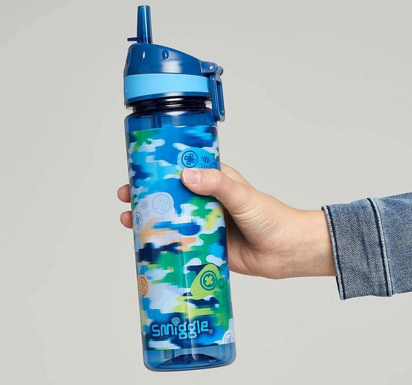 Smiggle Mirage Collection Bottles Plastic, Mid Blue, 4Y+