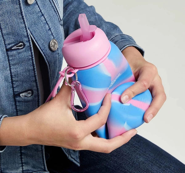 Smiggle Mirage Collection Bottles Silicon Pink, 4Y+