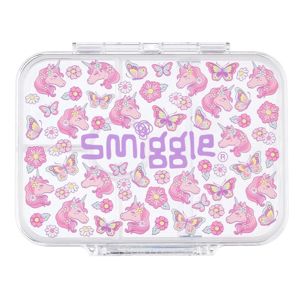 Smiggle Unicorn Lunchbox Graphic Pink Transparent, 4Y+