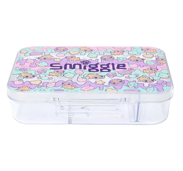 Smiggle Hey There Lunchbox Graphic Mint Transparent, 4Y+