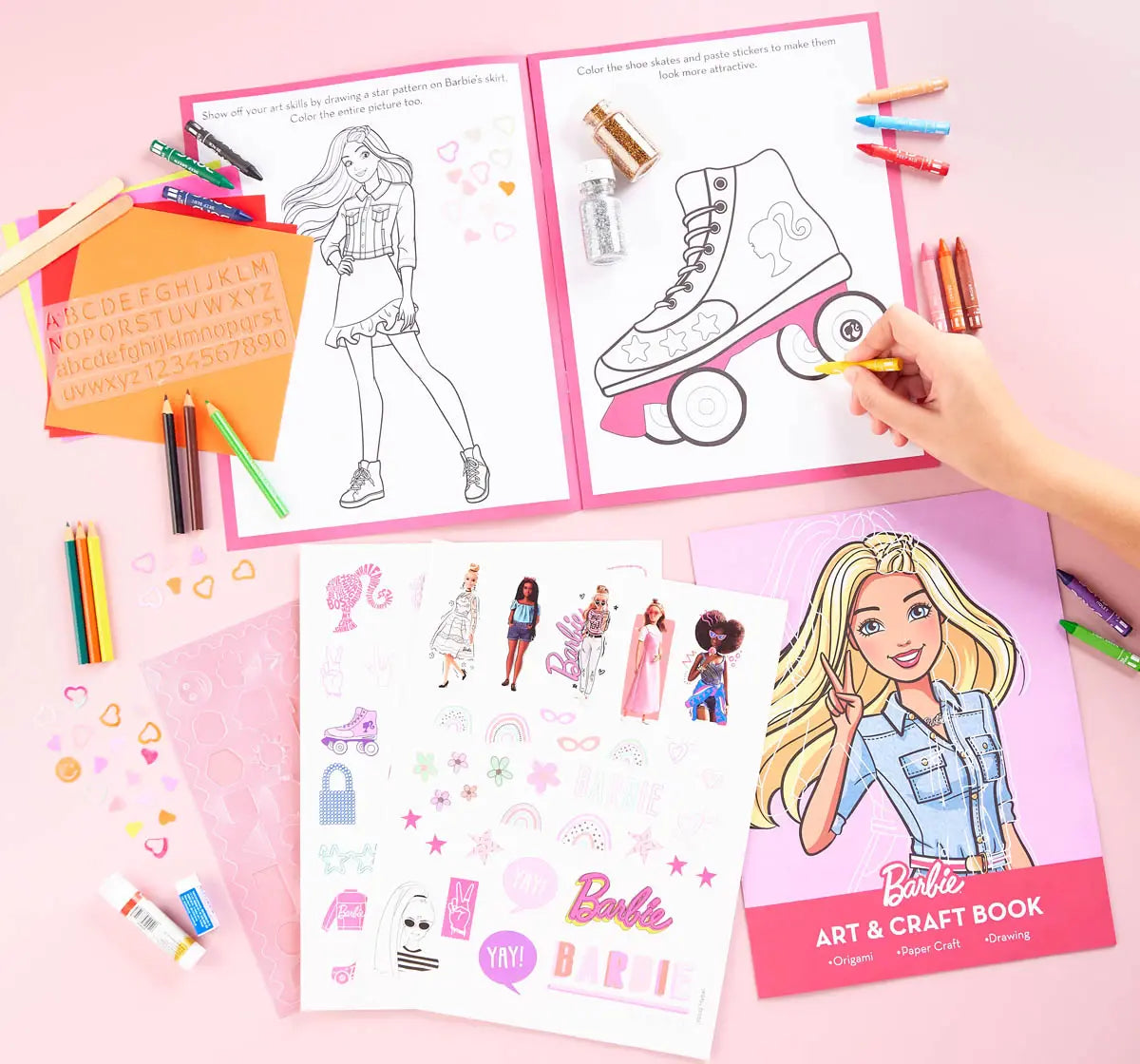 Barbie Creative Activity Kit – 10+ DIY Art & Craft Activities