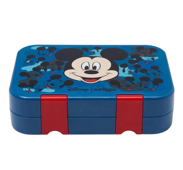 Smiggle Mickey Lunch Box Bento, Small, Blue, 3Y+