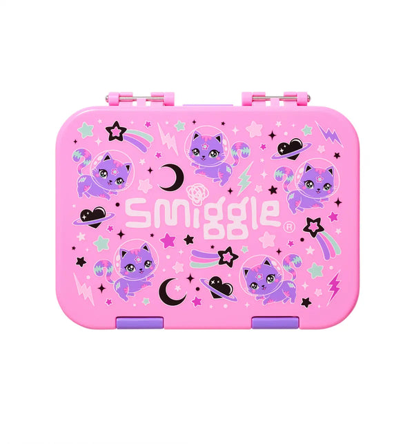 Smiggle Away Small Happy Bento Lunchbox Pink, 3Y+