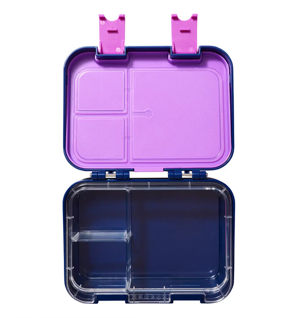 Smiggle Away Small Happy Bento Lunchbox Navy, 3Y+