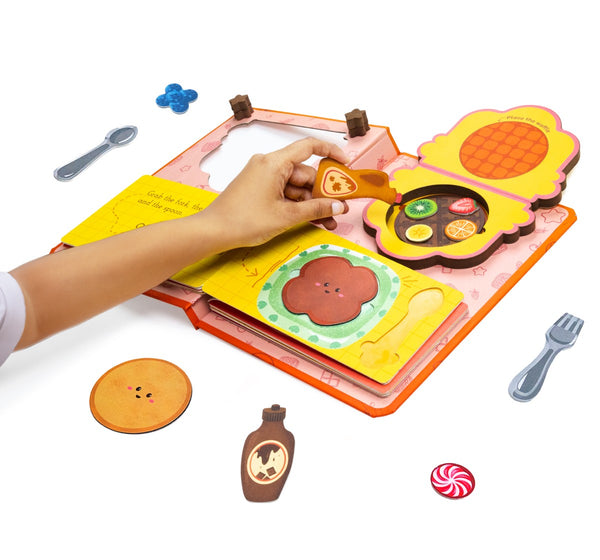 Dabble Kitchen Playset for Pretend Play Who Wants Waffles