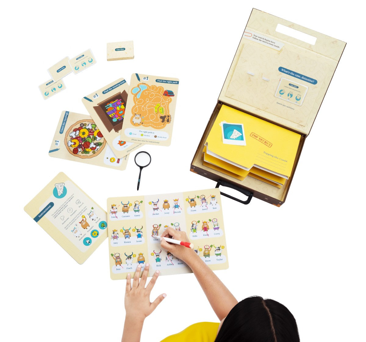 Dabble Moo Town Detective Game One Size Multicolour