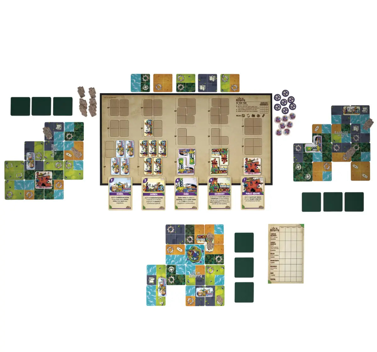 Hasbro Gaming Life in Reterra Tile-Laying Strategy Board Game 10Y+ Multicolor