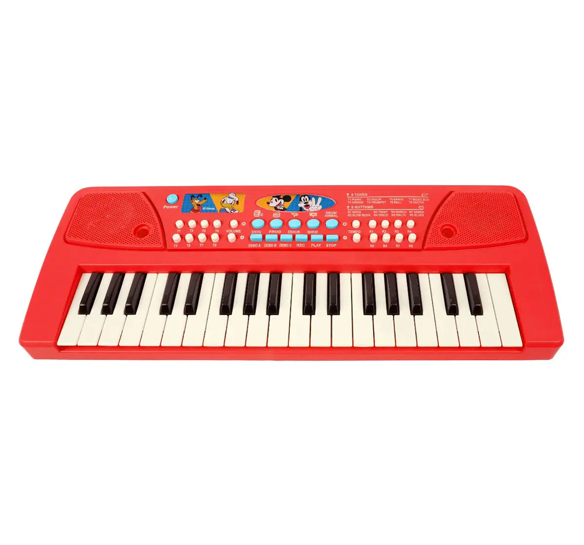 Kriiddaank Mickey Mouse Keyboard Piano 37 Keys Multicolour