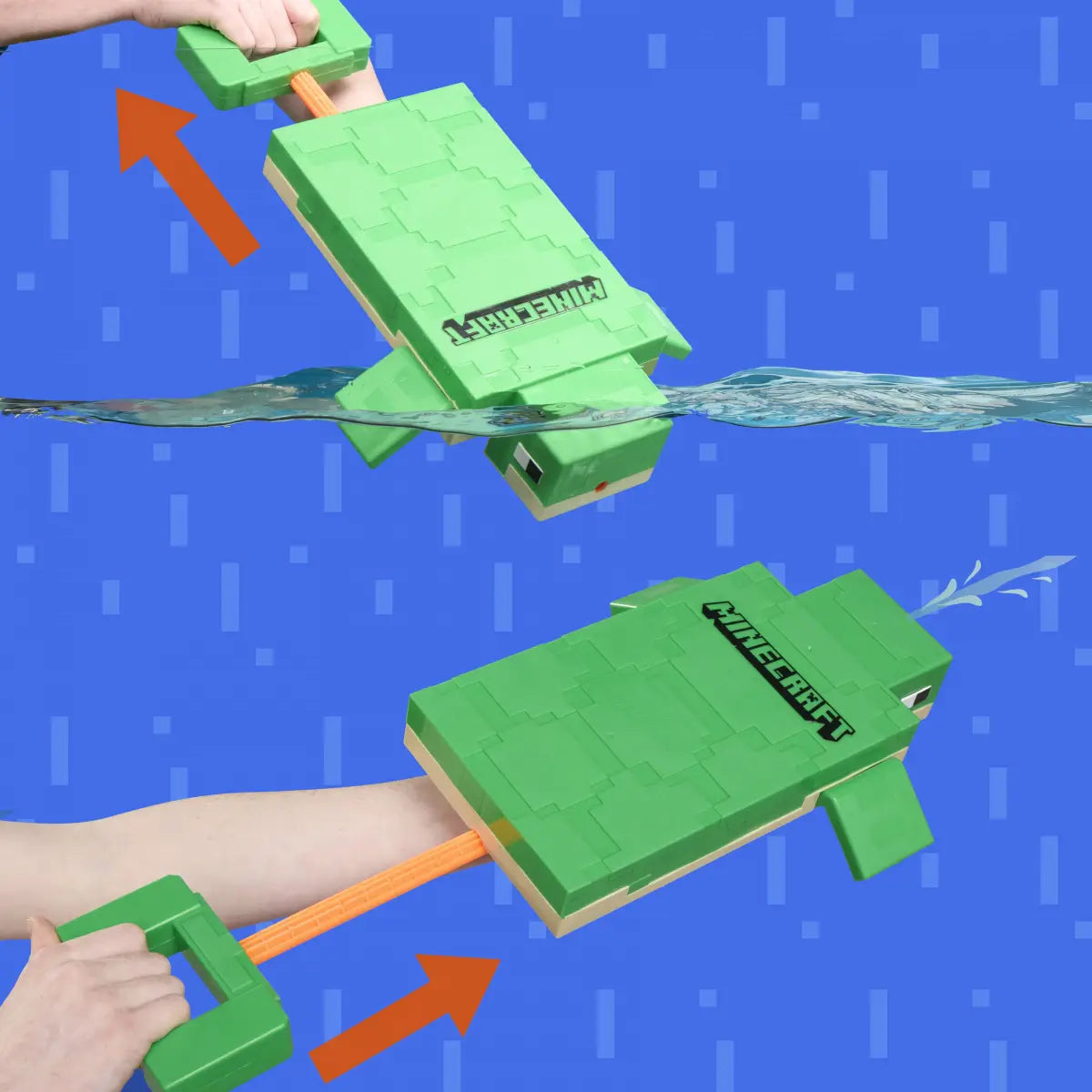 Nerf Super Soaker Minecraft Turtle Water Blaster 6Y+ – Multicolor