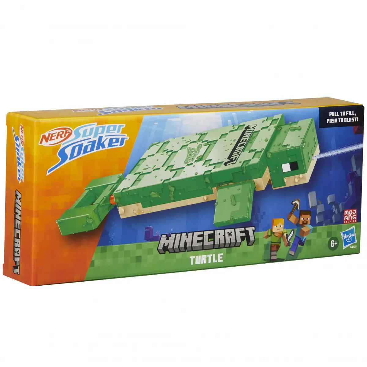 Nerf Super Soaker Minecraft Turtle Water Blaster 6Y+ – Multicolor