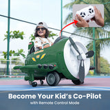 Formula Fun by EMotorad TurboWing Electric Ride-On Car 3–6Y – Green