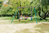 Plum Metal Jupiter Double Swing And Glider Set