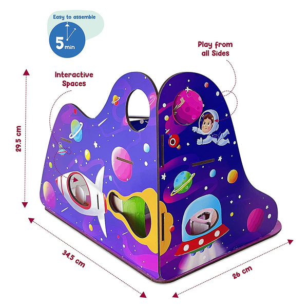 Webby Spacecraft Trip To Universe All Side Play Wooden Doll House Price