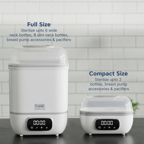 Hopop 2 in 1 Advanced Digital Baby Bottle Sterilizer & Dryer