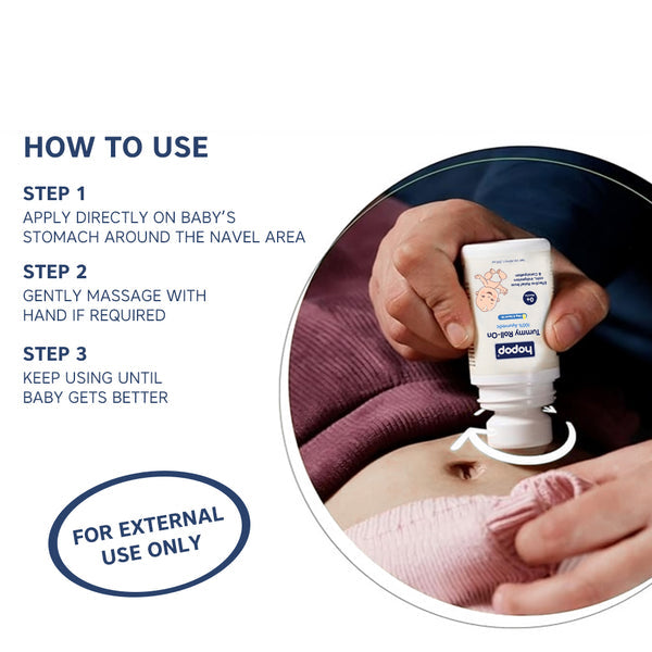 HopopTummy Roll On for Baby Colic Relief, Constipation & Indigestion - 40ml