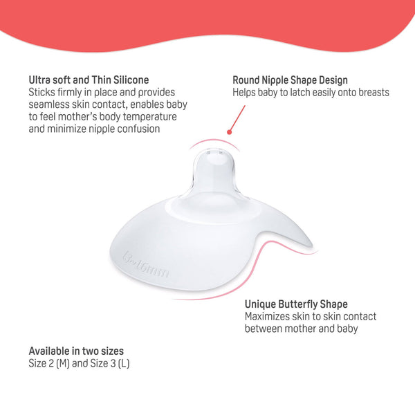 Pigeon Natural Feel Nipple Shield 2pcs Size 1With Case