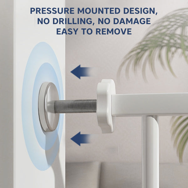 Hopop Baby Safety Gate for Kids with Two-Way Auto-Close- 75x85 Cm