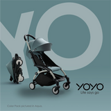 Babyzen Stroller YOYO² with 6+ Color Pack - Black Frame - Aqua