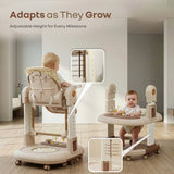 R for Rabbit High Chair Marshmallow Trio 3 in 1 6M–5Y Up to 20kg – Beige