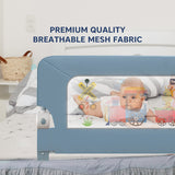 Hopop Baby Bed Rail Guard Secure Sleep Universal Fit Blue