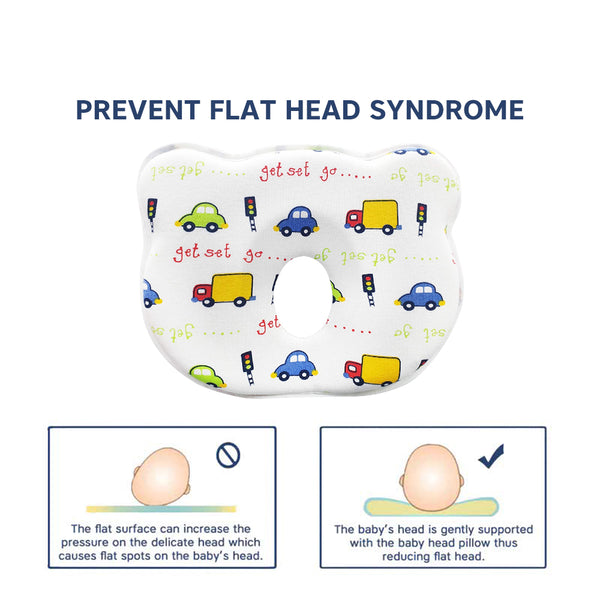 Hopop Memory Foam Baby Head Shaping Pillow - Transport
