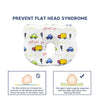 Hopop Memory Foam Baby Head Shaping Pillow - Transport