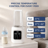 Hopop 4-in-1 Digital Baby Bottle Warmer & Sterilizer Standard Size White